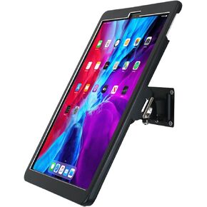 WeSTRUGGLEOn Wall Mount Bracket for 12.9" iPad Pro (6,5,4,3th,Gen.),Excluding 12.9" iPad Pro (1,2th,Gen.),with Anti Theft Security Lock &Key, Rotate Design Arbitrary Adjustment,Metal,(Black)