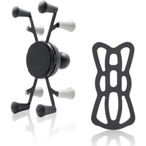 Strg Phone Holder with B Size 1" Ball, Ball Mount Handlebar Phone Mount Compatible with RAM and 1" Ball Systems Double Socket Arm