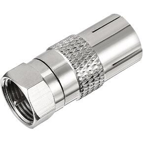 uxcell Silver Tone BSP F Male to PAL Female Jack Adapter Connector