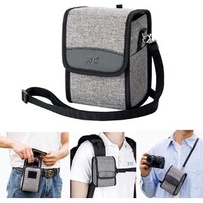 JJC Travel Carrying Camera Case Pouch for Sony A6700 A6000 A6100 A6400 A6500 A6300+16-50mm Lens, Fuji X100VI X100V Protective Case, for Ricoh GR3x GR III, Leica Sofort 2, Smartphone Power Bank & More