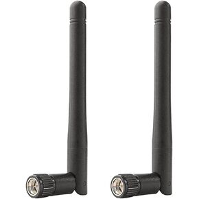 Dual Band WiFi Antenna, 2.4GHz 5GHz 5.8GHz 3dBi MIMO RP-SMA Male (2-Pack), Directional Antenna for Desktop PC, Security Cameras, Video Surveillance, Wireless Network Cards,Bluetooth Antenna