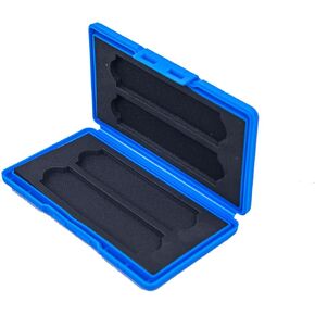4 Slots M.2 2280/2260/2240/2242/2230 Case, M.2 SSD Holder Storage, M.2 Drive Storage NVMe M.2 2280 SSD Card Case (Blue)