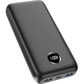 SOARAISE Power Bank, 27000 mAh Power Bank, PD3.0 QC4.0 22.5 W Fast Charging External Battery Pack with 3 USB Outputs and LED Digital Display, Portable Charger for iPhone, Samsung, Tablets and More