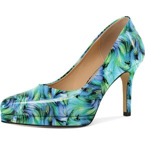 Mettesally Women High Heels Platform Pumps Stilettos Slip-on Fashion Daily Office Women Shoes 3.5 Inches