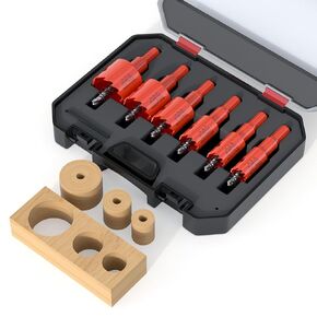 Hole Saw 1-3/16" (30mm), Bi-Metal Hole Cutter, Hole Saw Drill Bits for Drilling Holes in Wood, Plastic, Drywall, Soft Metal Sheet