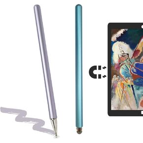 Touch Screen Pen XITEEN Magnetic Stylus Pen for iPad iPhone Tablet Laptop Universal Touchscreen Pen All Compatible W/iOS Android Microsoft 2-in-1 Disc and Fiber Tip (2PCS)