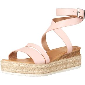 YOKI Women's Comfort Espadrille Wedge Sandal