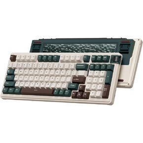 K98 Wireless Gaming Keyboard, Triple Mode BT5.0/2.4G/USB-C Gasket Mounted Custom Keyboard, RGB Backlit Hot Swappable Mechanical Keyboard, Software Support, Pre-lubed Linear Switches