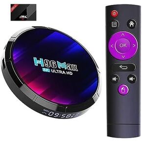 Android 13.0 H96 Max TV Box 4GB RAM 64GB ROM RK3528 Quad Core CPU Support Dual WiFi 2.4G+5G/4K/3D BT 5.0 Smart TV Box