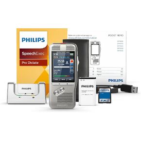 Philips DPM8000/01 Digital Pocket Memo with Speech Exec Pro Dictation Software and SR Module