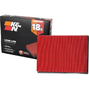 K&N Engine Air Filter: Increase Power & Towing, Washable, Premium, Replacement Air Filter: Compatible with 2010-2019 Toyota/Lexus SUV V6/V8 (4runner, GX460, Land Cruiser, FJ Cruiser, Prado), 33-2438