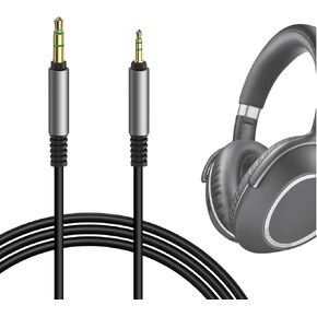 Geekria Audio Cable Compatible with Sennheiser Momentum 4, PXC 550, PXC 550 II, ACCENTUM Plus Headphones Cable, 2.5mm to 3.5mm Replacement Stereo Cord (5.6 ft/1.7 m)