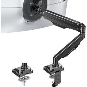Single Monitor Mount for Max 43", Premium Monitor Arm Hold up to 33lbs Ultrawide Computer Screens, Full Motion Gas Spring Heavy Duty Monitor Desk Mount Adjustable VESA Mount 75x75/100x100mm