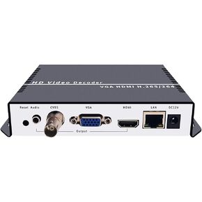 iseevy H.265 H.264 4K 1080P Video Decoder with IP to HDMI VGA CVBS Output for Advertisement Display, IP Encoder Decoding, Network Stream Decoding Support RTMP SRT RTSP RTP UDP RTP HTTP