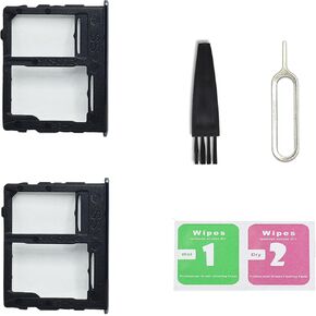 for Galaxy A32 5G Single SIM Card Tray Replacement, Single SIM Card Slot Holder Compatible with Galaxy A32 5G US Single-Sim Version (Black)