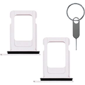 2 Pieces Sim Card Tray Holder with Waterproof Rubber & Eject Pin Replacement for iPhone 13 6.1 Inch (Red)