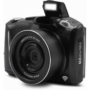 كاميرا مينولتا الرقمية 64 ميجا بيكسل مع فيديو 4K، 60 إطارًا في الثانية وواي فاي، أزرق in Kuwait