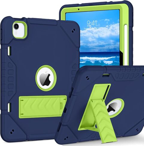 حافظة BENTOBEN لجهاز iPad Air 11 بوصة M2 2024، حافظة iPad Air الجيل السادس مع مسند وحامل أقلام، 3 في 1 حافظة حماية قوية ضد الصدمات لجهاز iPad Air 11"، أزرق داكن in Saudi Arabia