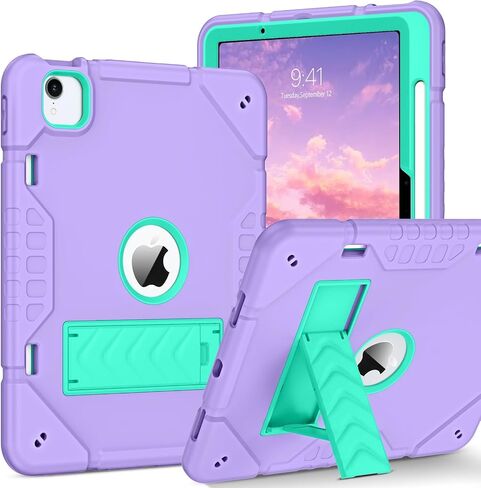 حافظة BENTOBEN لجهاز iPad Air 11 بوصة M2 2024، حافظة iPad Air الجيل السادس مع مسند وحامل أقلام، 3 في 1 حافظة حماية قوية ضد الصدمات لجهاز iPad Air 11"، أزرق داكن in Saudi Arabia
