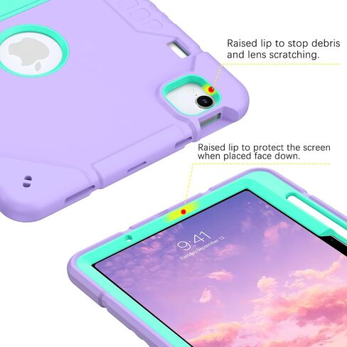 حافظة BENTOBEN لجهاز iPad Air 11 بوصة M2 2024، حافظة iPad Air الجيل السادس مع مسند وحامل أقلام، 3 في 1 حافظة حماية قوية ضد الصدمات لجهاز iPad Air 11"، أزرق داكن in Saudi Arabia