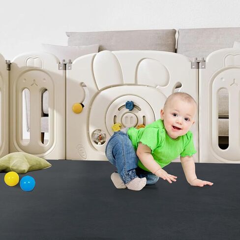 MABOZOO Padded Baby Play Mat, Waterproof Extra Thicker & Large Baby Playpen Mat for Babies, Toddlers, Infants, Thicken Baby Playmat Crawling Mat for Indoor & Outdoor (50 * 50 * 1 Inch, Dark Grey) in Saudi Arabia