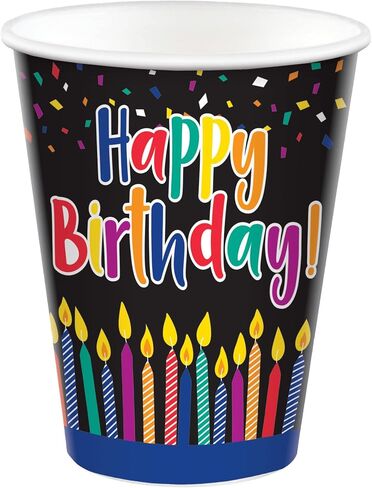 amscan Unicorn Birthday Paper Party Cups - 9 oz | Pink | Pack of 8 in Kuwait