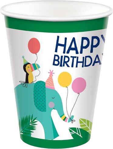 amscan Unicorn Birthday Paper Party Cups - 9 oz | Pink | Pack of 8 in Kuwait