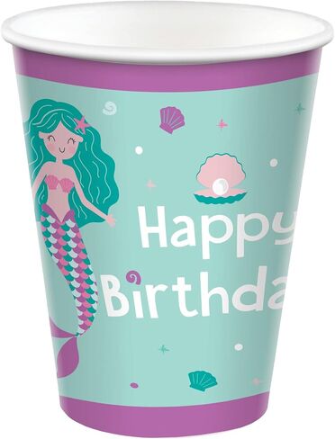 amscan Unicorn Birthday Paper Party Cups - 9 oz | Pink | Pack of 8 in Kuwait