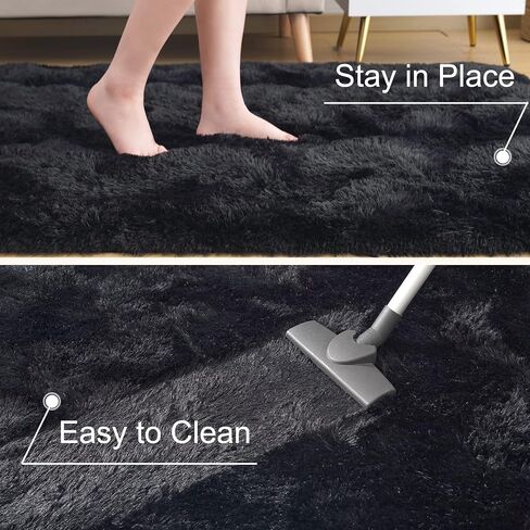 Ultra Soft Cream White Rugs for Bedroom 9x12 Feet, Fluffy Shag Area Rugs for Living Room, Large Comfy Furry Rug for Boys Kids Baby Room Decor, Non Slip Nursery Rug Modern Indoor Fuzzy Floor Carpet in Saudi Arabia