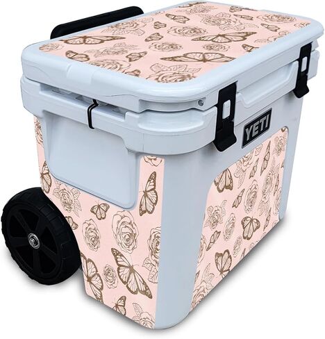 Carbon Fiber Skin Compatible with Yeti Roadie 32 Wheeled Cooler - Cartoon Mania - Premium 3M Vinyl Protective Wrap Decal Cover - Easy to Apply | Crafted in The USA by MightySkins in Saudi Arabia