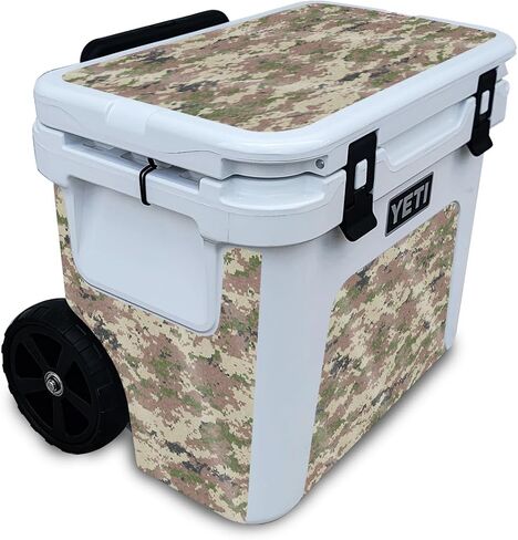 Carbon Fiber Skin Compatible with Yeti Roadie 32 Wheeled Cooler - Cartoon Mania - Premium 3M Vinyl Protective Wrap Decal Cover - Easy to Apply | Crafted in The USA by MightySkins in Saudi Arabia