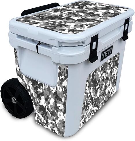 Carbon Fiber Skin Compatible with Yeti Roadie 32 Wheeled Cooler - Cartoon Mania - Premium 3M Vinyl Protective Wrap Decal Cover - Easy to Apply | Crafted in The USA by MightySkins in Saudi Arabia