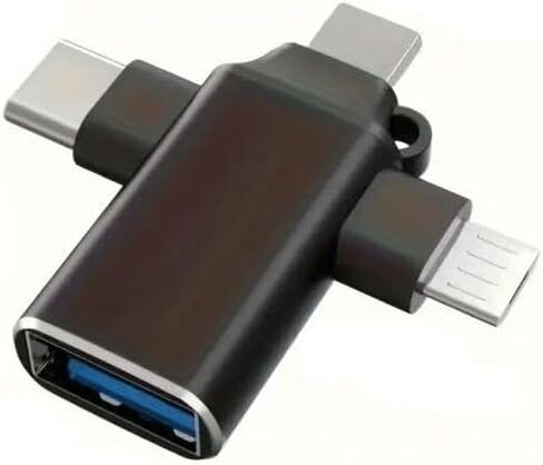 4 in 1 OTG Adapter, Aluminum Material, Sturdy and Durable in Saudi Arabia