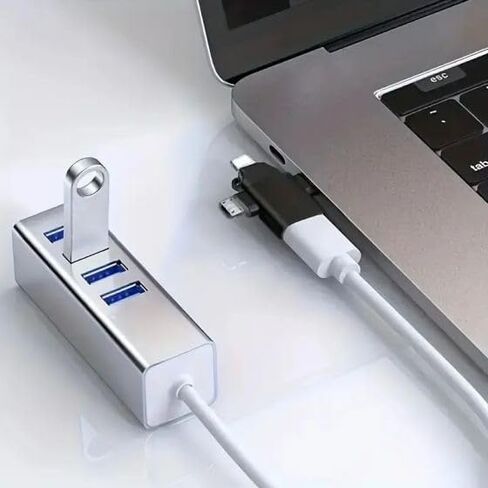 4 in 1 OTG Adapter, Aluminum Material, Sturdy and Durable in Saudi Arabia