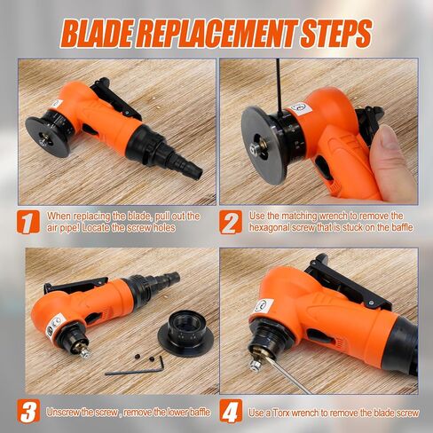 2 in 1 Mini Pneumatic Chamfering Machine, 45° Arc Corner Beveling Trimming Deburring Machine 30000RPM Handheld Chamfering Air Chamfer Tool with 1/4 Inch Air Inlet (C&R Angle Blades,Orange) in Saudi Arabia