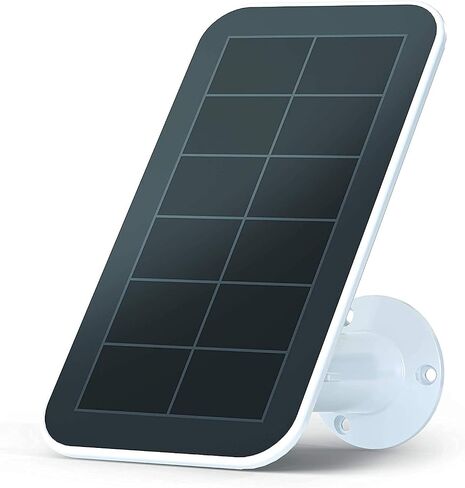 شاحن لوحة شمسية من Arlo (إصدار 2018) - ملحق معتمد من Arlo - يعمل مع كاميرات Arlo Ultra وUltra 2 وPro 3 وPro 4 وPro 3 Floodlight، مقاوم للطقس، كابل طاقة بطول 8 أقدام، أبيض - VMA5600 in Kuwait