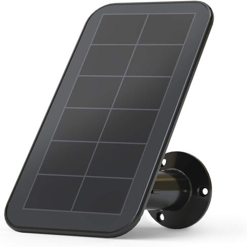 شاحن لوحة شمسية من Arlo (إصدار 2018) - ملحق معتمد من Arlo - يعمل مع كاميرات Arlo Ultra وUltra 2 وPro 3 وPro 4 وPro 3 Floodlight، مقاوم للطقس، كابل طاقة بطول 8 أقدام، أبيض - VMA5600 in Kuwait