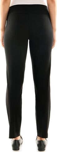 Zac & Rachel Women's Millennium Fabric Pull-On Slim Leg Pant, Heathered Cream, 16 in Kuwait