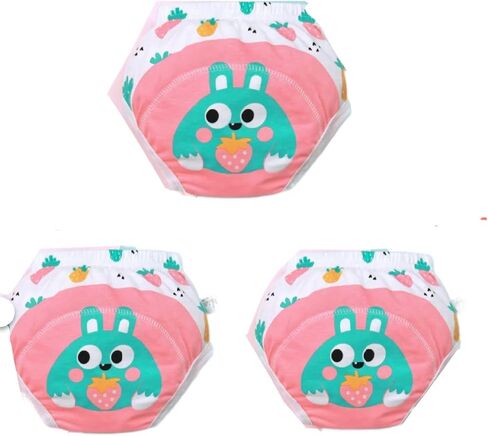 Training pants, children, diapers, underwear, pack of 3, absorbent, comfortable, fun design, breathable. in Saudi Arabia