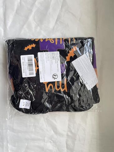 Kunyeah 3Pcs Baby Girl First Halloween Outfit Infant Romper Dress Bow Tutu Skirt with Headband Newborn Thanksgiving Bodysuit in Kuwait