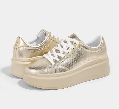 LUCKY STEP Women's Platform Fashion Sneakers Thick Sole | Classic Low Top | Casual Walking | Tennis Style|Anti-Slip in Saudi Arabia