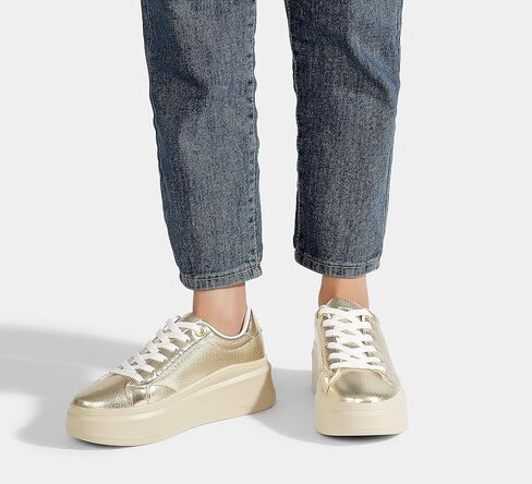 LUCKY STEP Women's Platform Fashion Sneakers Thick Sole | Classic Low Top | Casual Walking | Tennis Style|Anti-Slip in Saudi Arabia