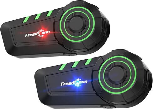 FreedConn دراجة نارية سماعة بلوتوث KY خوذة بلوتوث الاتصال الداخلي أنظمة الاتصالات للدراجات النارية مع CVC إلغاء الضوضاء موسيقى ستيريو IP65 لكامل / نصف خوذة الوجه الأساسية استخدام شخص واحد in Kuwait