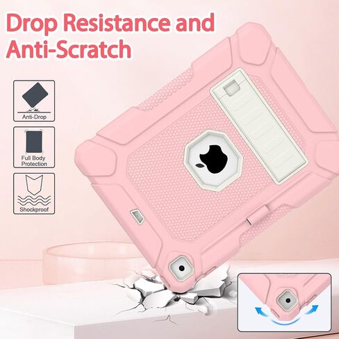 BMOUO Case for iPad 6th 5th Generation (iPad 9.7 inch, 2018/2017), Pink in Kuwait