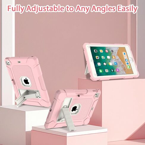 BMOUO Case for iPad 6th 5th Generation (iPad 9.7 inch, 2018/2017), Pink in Kuwait
