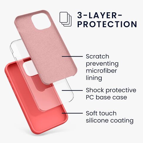 حافظة kwmobile متوافقة مع حافظة Apple iPhone 13 Mini - غطاء هاتف من السيليكون TPU مع لمسة نهائية ناعمة - أصفر مشع in Saudi Arabia