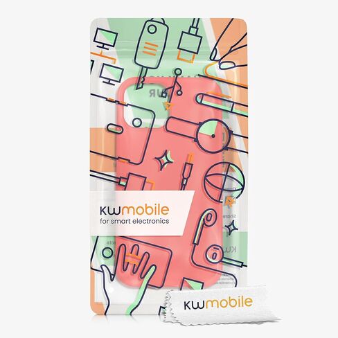 kwmobile Case Compatible with Apple iPhone 13 Mini Case - TPU Silicone Phone Cover with Soft Finish - Radiant Yellow in Kuwait