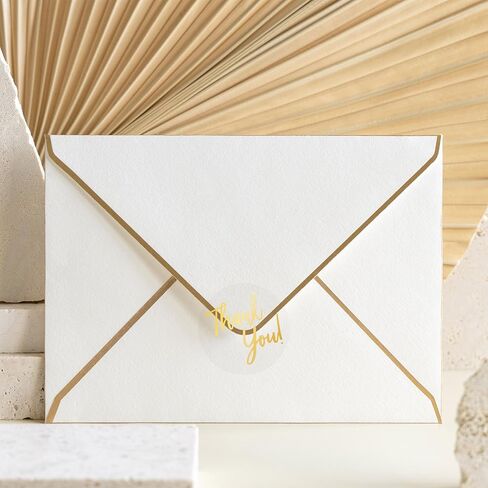 Whaline 1000Pcs Clear Thank You Stickers Round Transparent PVC Stickers Self-Adhesive Envelope Seal Labels for Business Wedding Festival Baby Shower Birthday Party, 1.5 Inch in Kuwait