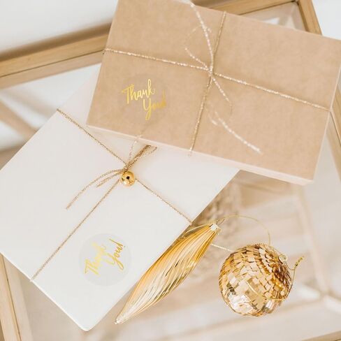 Whaline 1000Pcs Clear Thank You Stickers Round Transparent PVC Stickers Self-Adhesive Envelope Seal Labels for Business Wedding Festival Baby Shower Birthday Party, 1.5 Inch in Kuwait