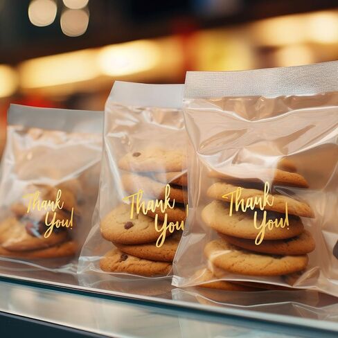 Whaline 1000Pcs Clear Thank You Stickers Round Transparent PVC Stickers Self-Adhesive Envelope Seal Labels for Business Wedding Festival Baby Shower Birthday Party, 1.5 Inch in Kuwait